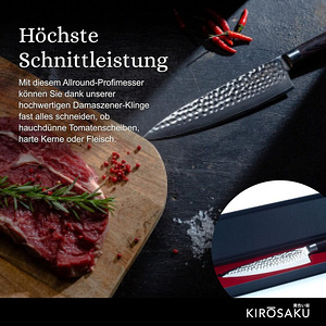 LOT! UUS Damaskuse terasest nuga Kirosaku 20cm (3 foto / 6)