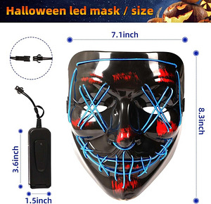 LOT! UUS Daikoye LED Halloweeni mask (4 foto / 6)