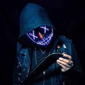 LOT! UUS Daikoye LED Halloweeni mask (6 foto / 6)