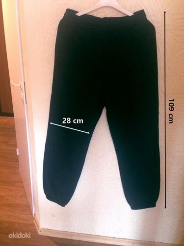 Новые хлопковые спортивные штаны (черные) (фото #1)