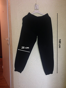 Хлопковые спортивные штаны (черные)