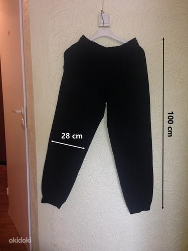 Хлопковые спортивные штаны (черные) (фото #1)