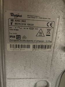 Сушка Whirlpool 9кг А++ (3 фото из 4)