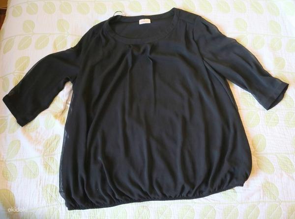 Нарядная черная блузка xxl (фото #1)