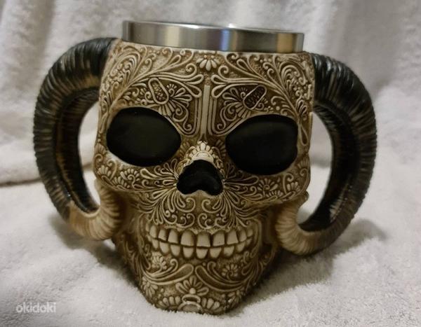 Viking skull kruus must Gifts Kruus kohvi, tee jms jaoks. (foto #1)