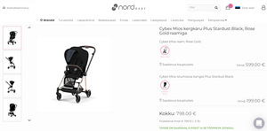 Коляска cybex Mios Black/Rose Gold (4 фото из 7)