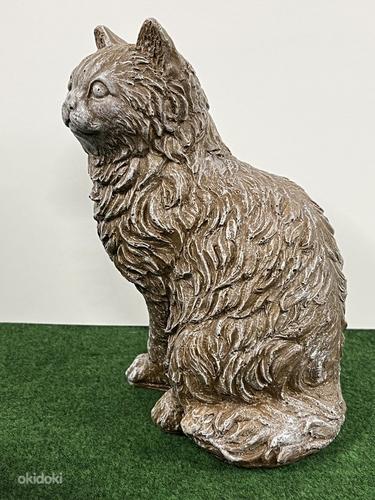 Садовая статуя бетонный кот (фото #3)