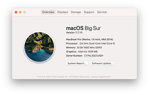MacBook Pro 13” (Mid 2014), 256 GB SSD, 8 GB RAM. (4 foto / 4)