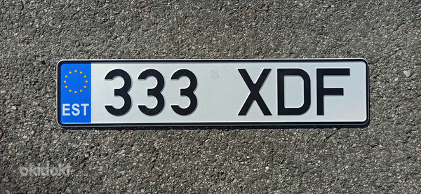 Регистрационный номер автомобиля 333 XDF (фото #1)