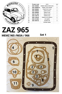 Zaz 965 varuosad ja repro osad 3D ja Laser (4 foto / 10)
