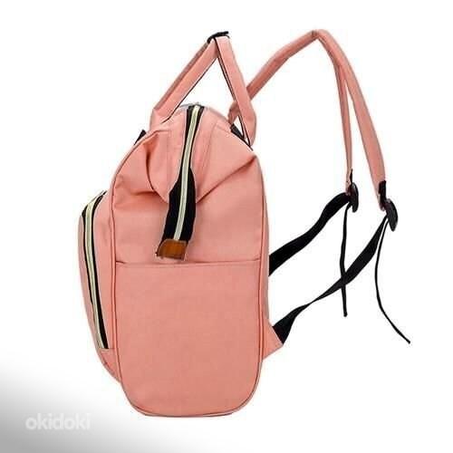 Сумка для мамы-рюкзак, розовая (фото #3)