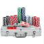 Покерный набор Texas Strong, 300 жетонов + чемодан (фото #1)