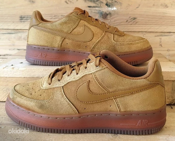 Кроссовки Nike Air Force 1 AF1 Low Brown Wheat Suede (фото #1)