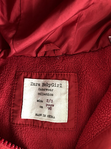 Talve jope Zara s 98 (2 foto / 2)