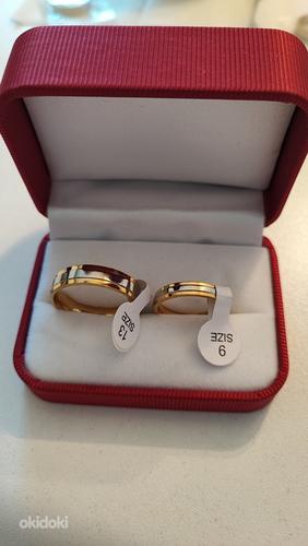 Новые позолоченные кольца для пары (фото #1)