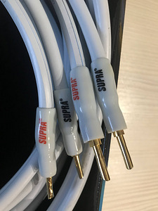SUPRA SWORD Loudspeaker Cable banana connectors 2x3 m