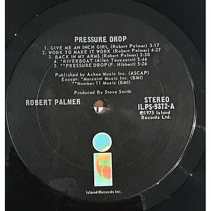 ROBERT PALMER - PRESSURE DROP (USA). (4 foto / 5)
