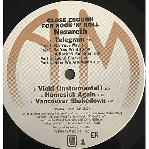 NAZARETH - CLOSE ENOUGH FOR ROCK N ROLL (USA) (6 foto / 8)
