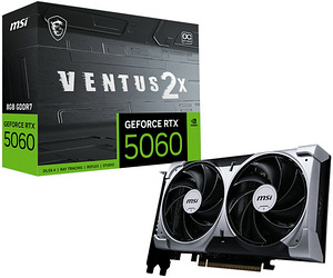 MSI GeForce RTX™ 5060 8G VENTUS 2X OC GDDR7 - DLSS 4 (1 foto / 6)