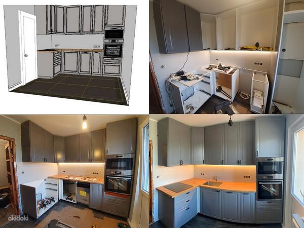 Сборка, установка и консультация по кухонной мебели Ikea (фото #3)