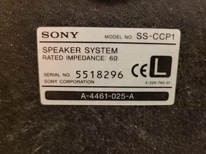 Акустические системы Sony SS-CCP1 (4 фото из 4)