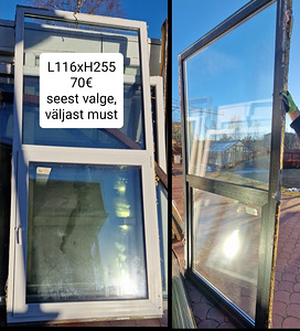 Värvilised PVC aknad 10tk erinevad