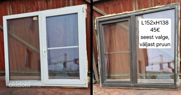 Värvilised PVC aknad 9tk erinevad (foto #5)