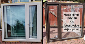 Värvilised PVC aknad 10tk erinevad (2 foto / 5)