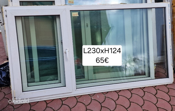 Erinevad PVC aknad 4tk (foto #4)