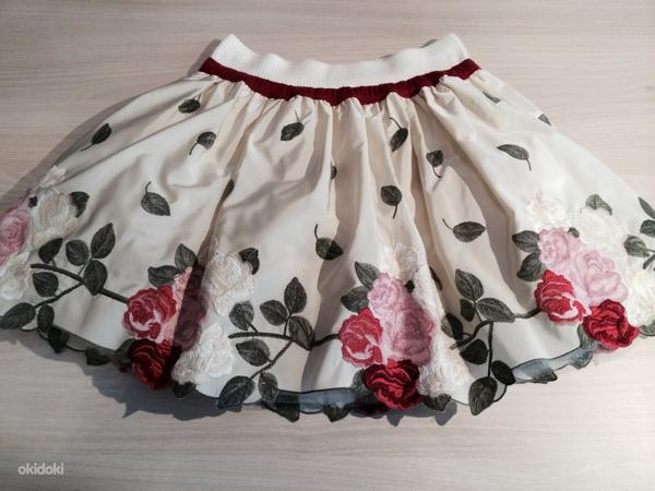 Monnalisa праздничная юбка, размер 128 см (фото #1)