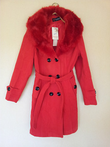 Новое женское красное пальто, nr. M