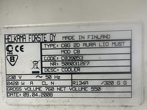 Vitriinkülmik HELKAMA FORSTE (Soome) 550 l (4 foto / 4)