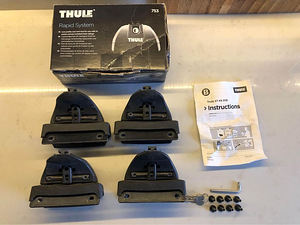 Thule Rapid System 753 jalad ja Thule XT kit 3118 komplekt (2 foto / 5)