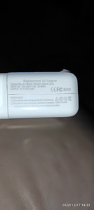 Toiteplokk (AC adapter) Apple sülearvutitele 16,5V 3.6 (2 foto / 2)