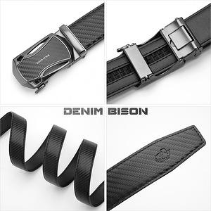 Stiilne meeste vöö Denim Bison [Carbon Edition] (3 foto / 4)