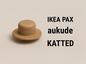 IKEA PAX kappide aukude katted komplekt 400 tk - LATTE BROWN (1 foto / 3)