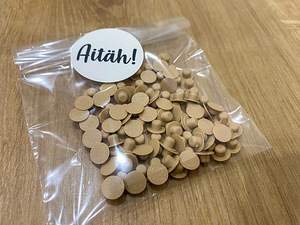 IKEA PAX kappide aukude katted komplekt 400 tk - LATTE BROWN (2 foto / 3)