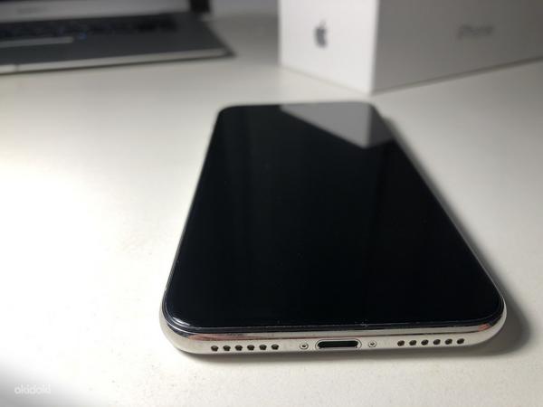 iPhone X 64GB Silver. Väga korralik, täiskomplekt! (foto #5)