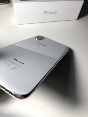 iPhone X 64GB Silver. Väga korralik, täiskomplekt! (foto #4)