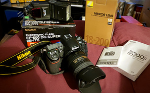 Nikon D300S + Nikkor 18-200mm DX VR + välklamp Sigma EF-500D (1 foto / 7)