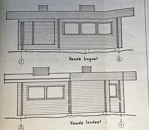 Palkmaja 46m". Pruss 75x120 mm (8 foto / 10)