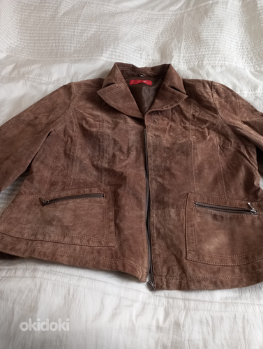 Куртка-пиджак из замши (фото #1)
