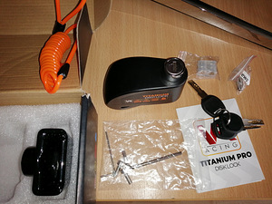 Titanium Pro.Mootorratta ketaslukk signalisatsiooniga.Uus. (3 foto / 8)