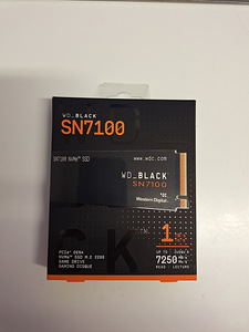 WD Black SN7100 SSD 1TB m.2 7250 Mb/s (uus) (1 foto / 2)