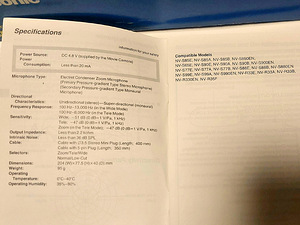 Panasonic VW-VMS1E Stereo Zoom Microphone (4 foto / 5)