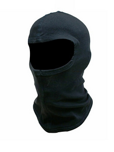 Must puuvillane mootorratas Balaclava (6 foto / 6)