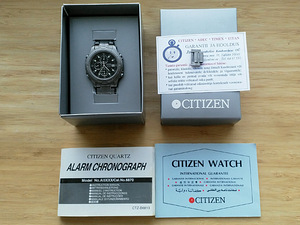 Citizen Quartz Alarm Chronograph 6870 Titanium