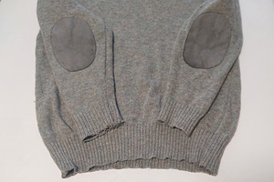 Sweater Glenhusky of Scotland 100% Wool Leather Patch L (7 foto / 8)