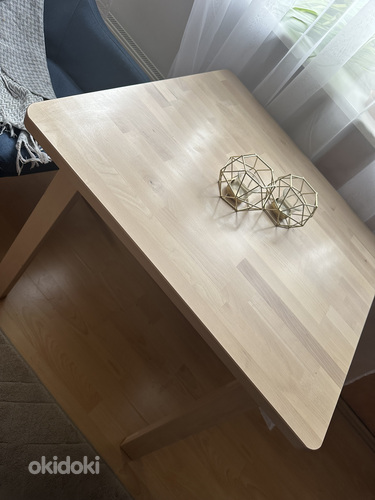 Обеденный стол из массива дерева ikea (фото #3)