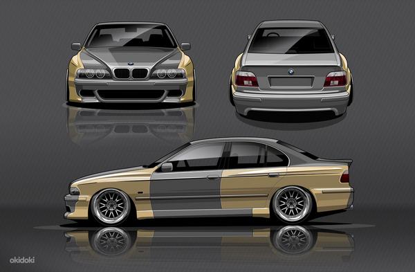 Widebody for BMW e39 (+45 мм и +60 мм с каждой стороны) (фото #1)